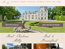 Tablet Screenshot of chateaumilly.com